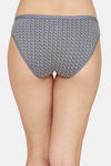Zivame Low Rise Full Coverage Bikini Panty - Grey Abstract — thumbnail 2